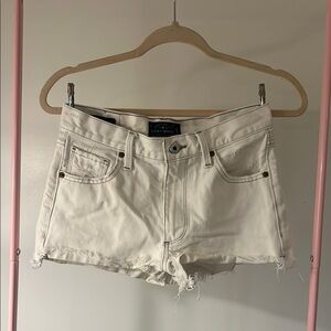 Lucky Brand White Distressed Jean Shorts